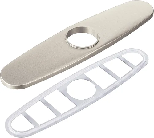 Miniatura 3 de Moen 141002 - Placa de cubierta para grifo de cocina para instalación de 3 agujeros, cromada