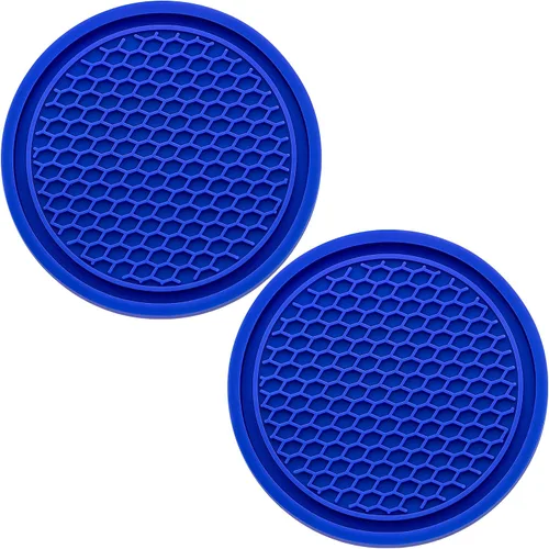 Miniatura 27 de 2 piezas posavasos para portavasos de automóvil, posavasos universales antideslizantes para portavasos de automóvil, 2.75 pulgadas posavasos