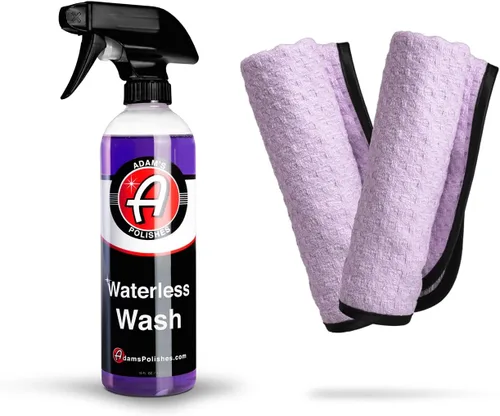 Adam's Polishes Lavado de Autos sin Agua - Fabricado con Emulsificadores Avanzados y Lubricantes Especiales - Lavado de Autos Ecológico sin Agua sin