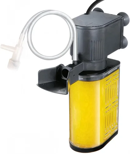 Filtro de acuario para acuario de 20 a 50 galones, filtros ultrasilenciosos para pecera, filtración bioquímica de 200 GPH, potente bomba sumergible