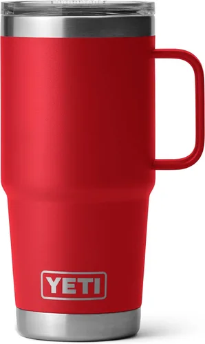 Miniatura 20 de YETI - Vaso de viaje Rambler de 20 onzas, de acero inoxidable, aislada al vacío con tapa fuerte Stronghold Blanco