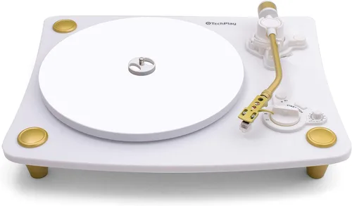 Miniatura 9 de TechPlay Ghost, Tocadiscos de 2 velocidades accionado por correa con transmisión Bluetooth. Se conecta de forma inalámbrica a tus altavoces Negro