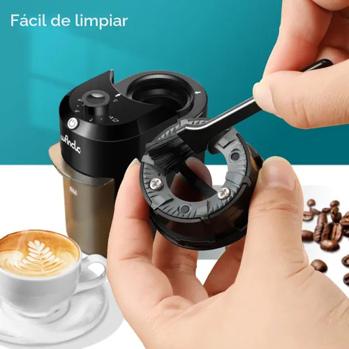Miniatura 4 de Wancle - Molinillo de café eléctrico de muelas - Ajustable con 28 ajustes precisos para 12 tazas - Molinillo de granos de café profesional