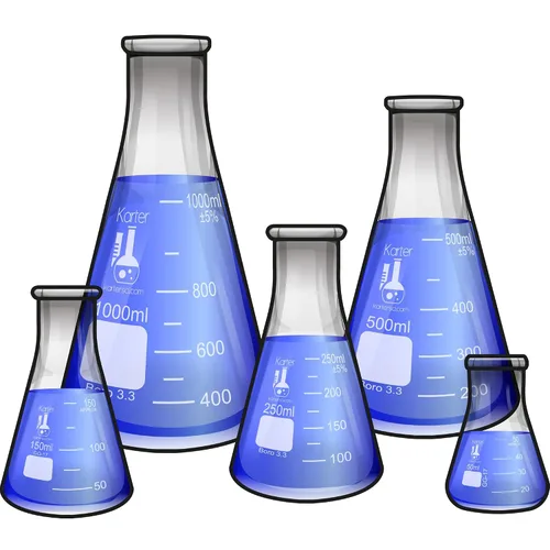 Miniatura 10 de Karter Scientific - Matraz Erlenmeyer de boca estrecha de 1000 ml, vidrio borosilicato 3.3, 213G22 (Individual) 3.3 vidrio de borosilicato, boca
