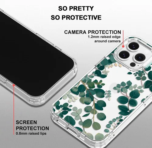 Miniatura 4 de MOSNOVO - Funda para iPhone 13 Pro, protección Buffertech de grado militar contra caídas (6.6 pies), antidesprendimiento, poliuretano termoplástico