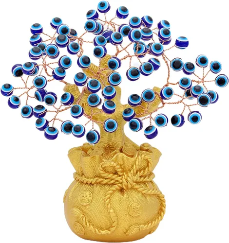 Miniatura 8 de Árbol de dinero de Feng Shui para oficina, mesa de hogar, decoración de Feng Shui, árbol de dinero de cristal para riqueza y buena suerte