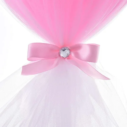 Miniatura 6 de Globos tutú de tul rosa con caja de dulces para centros de mesa de baby shower, mariposas para niñas, fiesta de cumpleaños, decoración de mesa