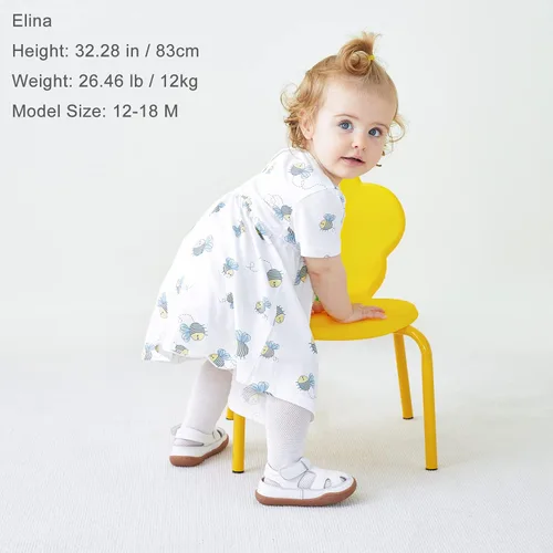 Miniatura 143 de pureborn Vestido de bebé niña 0-24 meses