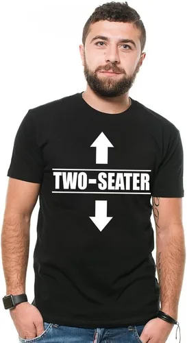 Miniatura 4 de Camiseta divertida de dos plazas para hombre, camiseta divertida de dos plazas