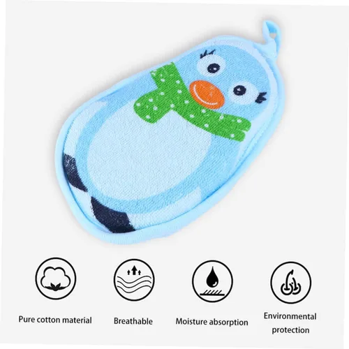 Miniatura 6 de ibasenice Toalla de baño para bebé, toalla de baño para niños, toallas de baño para niños, almohadilla exfoliante, esponja de baño para niños