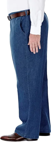 Miniatura 3 de Haggar Men's Casual Classic Fit Denim Trouser Pant-Regular and Big & Tall Sizes