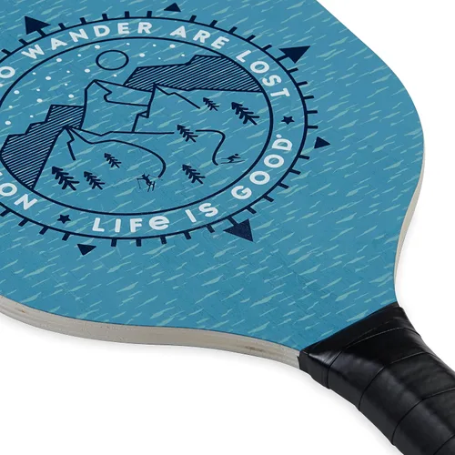 Miniatura 8 de Life is Good Juego de iniciación de pickleball - Incluye 2 paletas de pickleball de madera, 2 bolas de pickleball de tamaño reglamentario y bolsa
