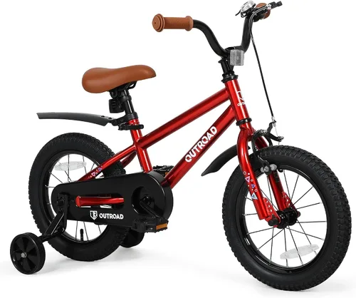 Bicicleta plegable de 14/16/18 pulgadas con ruedas de entrenamiento, regalos para niñas y niños de 3 a 10 años, bicicleta para niños pequeños con