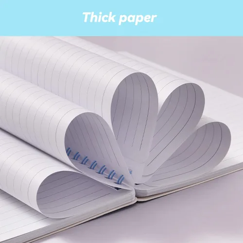 Miniatura 3 de Urneeds Cuaderno de espiral, paquete de 4 cuadernos en espiral, 5.6 x 8.25 pulgadas, 80 hojas/160 páginas, con encuadernación de doble alambre