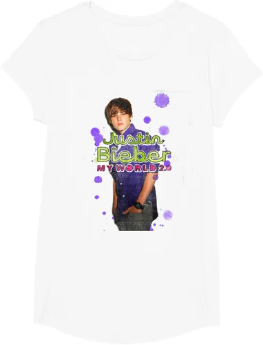 Miniatura 7 de Camiseta blanca oficial de Justin Bieber My World 2.0