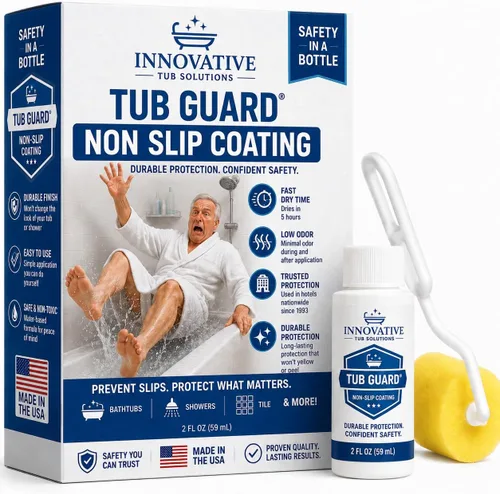 Recubrimiento Antideslizante Tub Guard para Tina y Ducha - Secado Rápido y Ecológico - Blanco