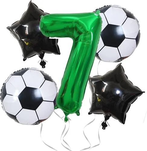 Miniatura 6 de Globos verdes de fiesta con el número 7, globo grande de 40 pulgadas para juegos del día de San Patricio, decoración de cumpleaños, suministros