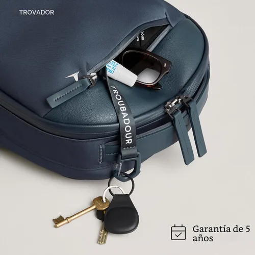 Miniatura 4 de Mochila para portátil Troubadour Apex Compact 16L de alta calidad - Ergonómica y resistente al agua - Diseñada para trabajo y viajes - Azul marino