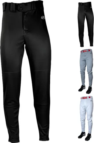 Rawlings Pantalones de béisbol de la serie Launch para hombre | Pro Taper Fit | Tallas para adultos | Ribetes | Varios colores