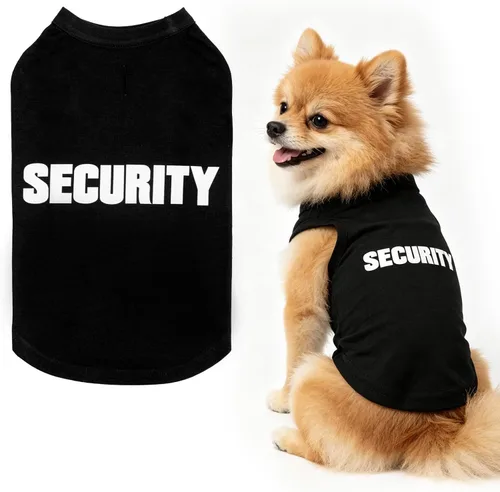 Miniatura 38 de BINGPET Camisas de Perro Policía, Camiseta de Perro Suave de Algodón, Traje Transpirable y Ligero para Perro Camiseta Sin Mangas Chaleco, Ropa