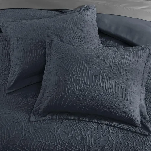 Miniatura 7 de Geniospin Juego de edredón tamaño matrimonial, ropa de cama con textura para todas las estaciones, con edredón, sábanas, fundas de almohada y fundas
