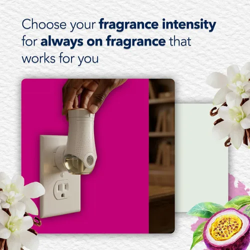 Miniatura 7 de Glade PlugIns - Recambios de ambientador, aceites esenciales y perfumados para el hogar y el baño, vainilla maracuyá, 1.34 onzas, 2