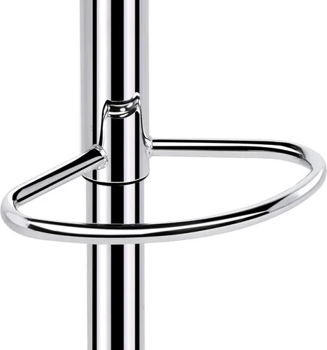 Miniatura 6 de Topeakmart Taburetes de bar modernos de altura ajustable, taburete giratorio de piel sintética, silla trasera de isla de cocina, taburete giratorio