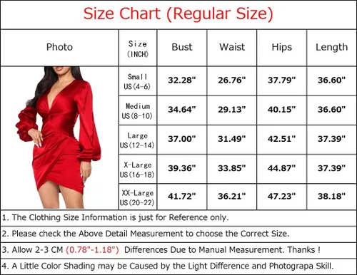 Miniatura 5 de LightlyKiss Vestido de invitada de boda de manga larga para mujer, vestido de fiesta formal con nudo frontal, 016 rojo