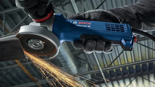 Miniatura 5 de Bosch GWS10-450P Amoladora angular ergonómica de 4-1/2 pulgadas con interruptor de paleta