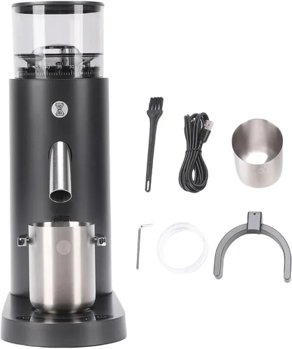 Miniatura 9 de Yoidesu Molinillo de café eléctrico, eléctrico, portátil, pequeño, silencioso y ajustable, 20 ajustes de molienda para expreso, moka, verter, prensa
