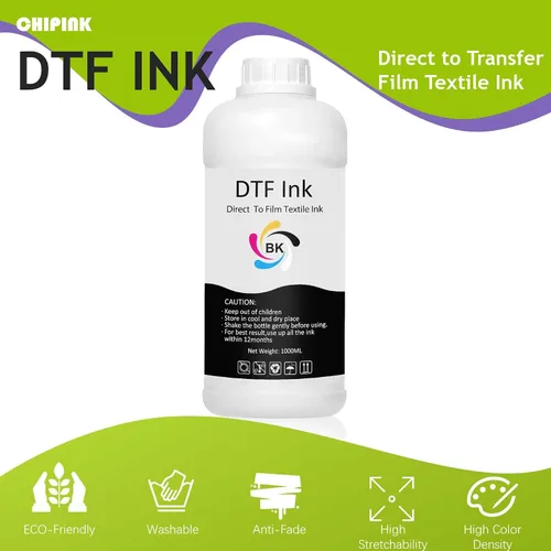Miniatura 6 de DTF tinta negra 1000ML repuesto para cabezal de impresión DX5 DX7 5113 XP600 L3200 4720 TX800 L1800 L805 R1390 DTF, para impresión de película