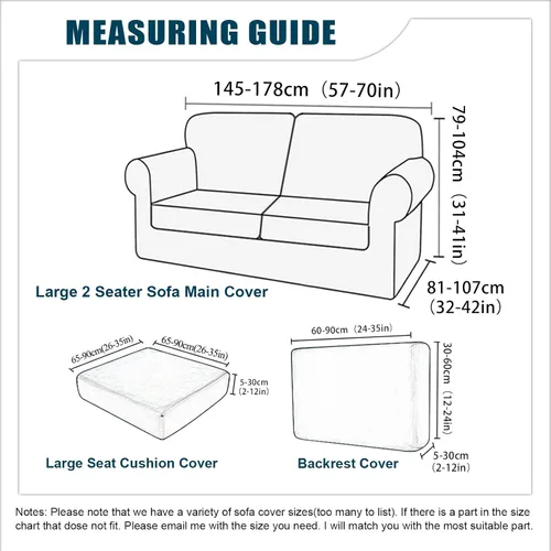 Miniatura 8 de Funda para Sofá de Terciopelo, Fundas Elásticas para Sofá para Funda Principal Separada/Respaldos y Cojines de Asiento, Funda para Sofá, para Fundas