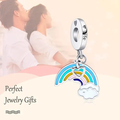 Miniatura 3 de Annmors Dream Catcher Fireworm Love Charm fit Bracelet 925 Sterling Silver Pendant for European Necklace Jewelry