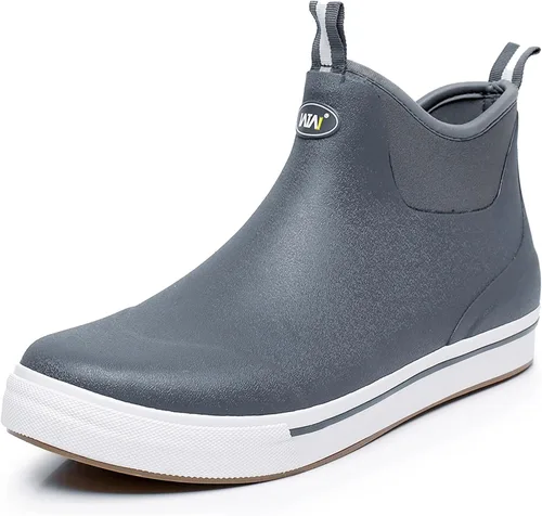 WTW Botas de lluvia unisex para hombres y mujeres, botas de goma impermeables para pesca, botas de neopreno, zapatos de jardín al tobillo