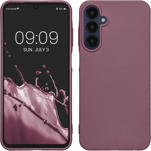 Miniatura 218 de kwmobile Funda compatible con Samsung Galaxy A23 4G / 5G - Funda de silicona TPU metálica suave y delgada - Rojo oscuro metálico