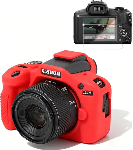 Miniatura 9 de Funda para Cámara Canon EOS R100, Funda Protectora de Silicona Suave, Antiarañazos, Funda Ajustada Delgada con Protector de Pantalla, Accesorios