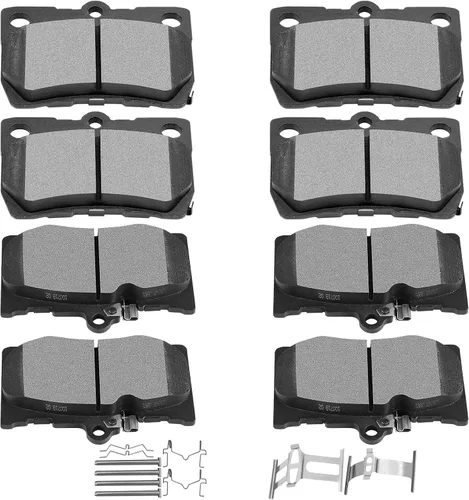 Miniatura 20 de Juego de pastillas de cerámica, D815 D537 SCITOO 8 piezas de pastillas de freno delanteras y traseras para Acura CSX 2006-2011, para Acura ILX