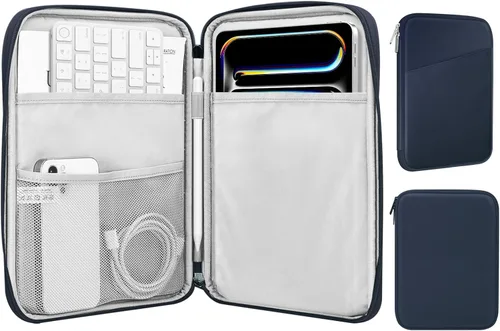 Miniatura 21 de MoKo Funda para tablet de 9 a 11 pulgadas, compatible con iPad Air M4/Pro M5 de 11 pulgadas, iPad A16 de 11 pulgadas, i-Pad 10/9/8/7th/Air 5/4th