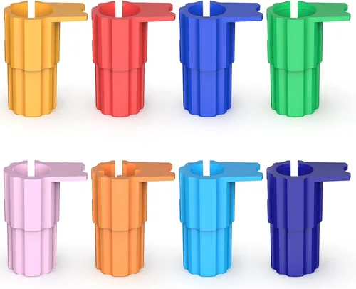 Juego de 8 paquetes de adaptadores de bolígrafo/marcador compatibles con Cricut (Explore Air, Air 2, Air 3 y Maker, Maker 3), adaptador de bolígrafo
