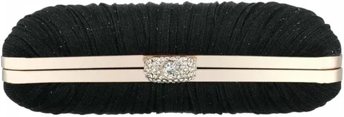 Miniatura 7 de Bolso de mano para mujer plisado con purpurina y bolsa de noche con diamantes de imitación para fiesta de boda de novia