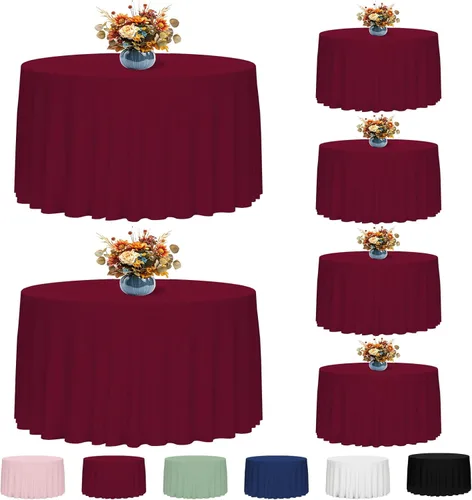 Miniatura 44 de Fixwal Paquete de 2 manteles rectangulares negros de 60 x 102 pulgadas, reutilizables, resistentes, lavables, para mesas de 6 pies, bodas, fiestas