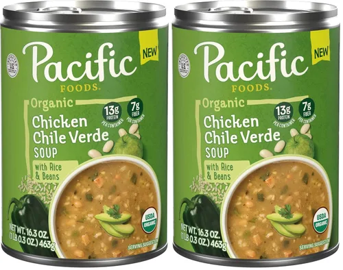 Miniatura 12 de Pacific Foods Chile vegetal orgánico tostado al fuego, a base de plantas, lata de 16.5 onzas (paquete de 1)