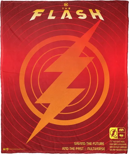 Miniatura 8 de Northwest DC - The Flash - Manta de seda táctil, 50 x 60 pulgadas, Batman y Flash