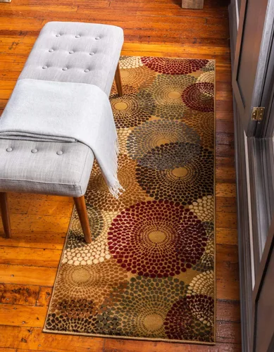 Unique Loom Barista Collection - Alfombra moderna a cuadros, contemporánea, multicapas, Polipropileno, Beige/Negro