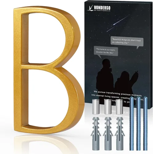 Miniatura 39 de VONDERSO Números flotantes de casa de 5 pulgadas para exteriores, números de dirección modernos de metal antioxidante (3), números de buzón Negro 3