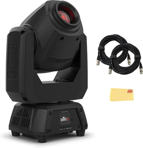 Miniatura 9 de Chauvet DJ Intimidator Spot 160 ILS - Foco de cabeza móvil de 32 vatios con 2 cables DMX y paño de pulido de Austin Bazaar