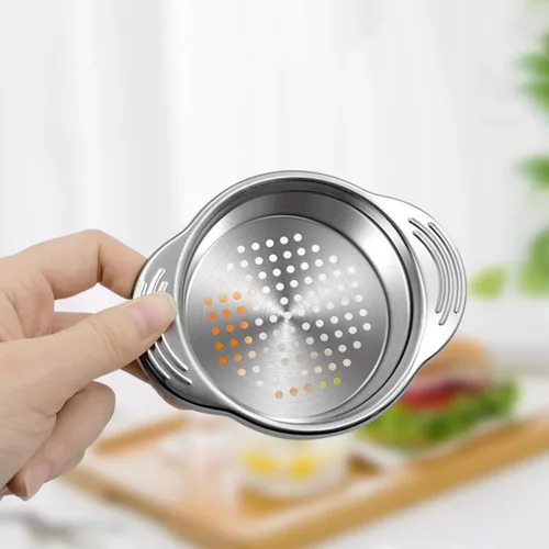 Miniatura 9 de Garneck 2Pcs Stainless Steel Canning Strainer Sieve Food Can Drainer Oil Remover Kitchen Tool for Tuna Beans Fruits with Fast Filtration and Easy
