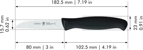 Miniatura 3 de HENCKELS J.A International Accessories - Juego de cuchillos de pelar, 3 piezas, color negro
