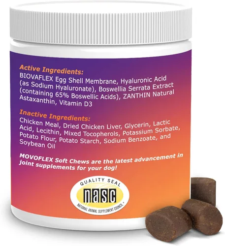 Miniatura 6 de MOVOFLEX - Masticables suaves para el apoyo de cadera y articulaciones para perros pequeños, 60 unidades de Virbac