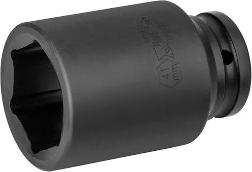 Miniatura 9 de Jetech - Llave de vaso de impacto profundo de 3/4 pulgadas con diseño de 6 puntos, aleación de acero cromo molibdeno tratada térmicamente, métrica
